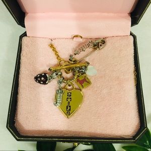 Juicy Couture Gold Necklace with Strawberries